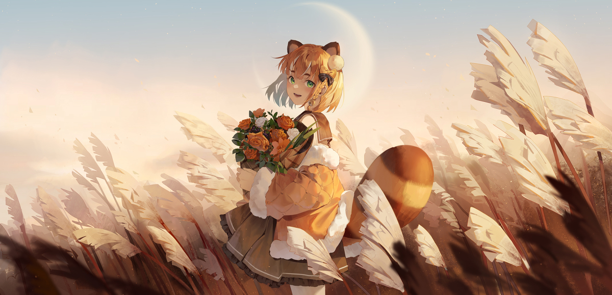 This is a pixiv picture whose title is 小熊猫.