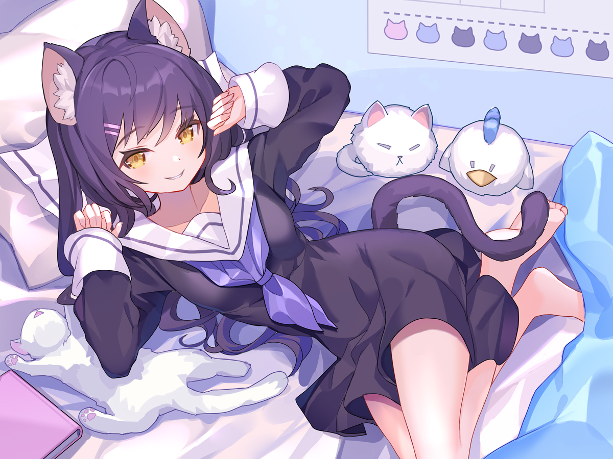 This is a pixiv picture whose title is あざといポーズしてくるネコ.