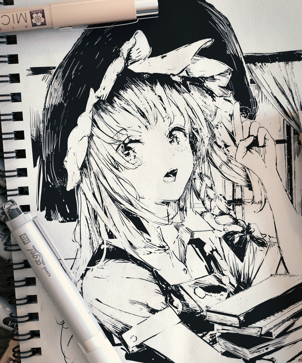 This is a pixiv picture whose title is 魔理沙.