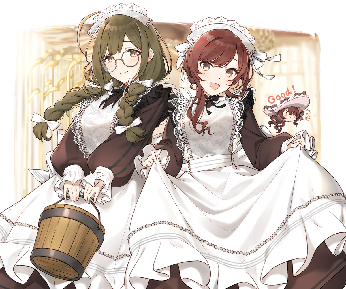 This is a pixiv picture whose title is メイドなアルストロメリア.