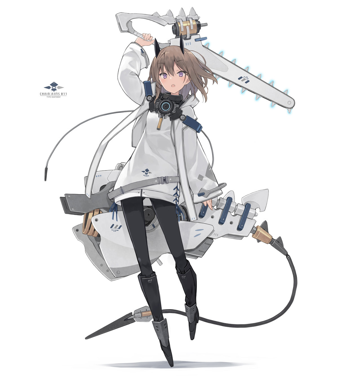 This is a pixiv picture whose title is チェーンソー.