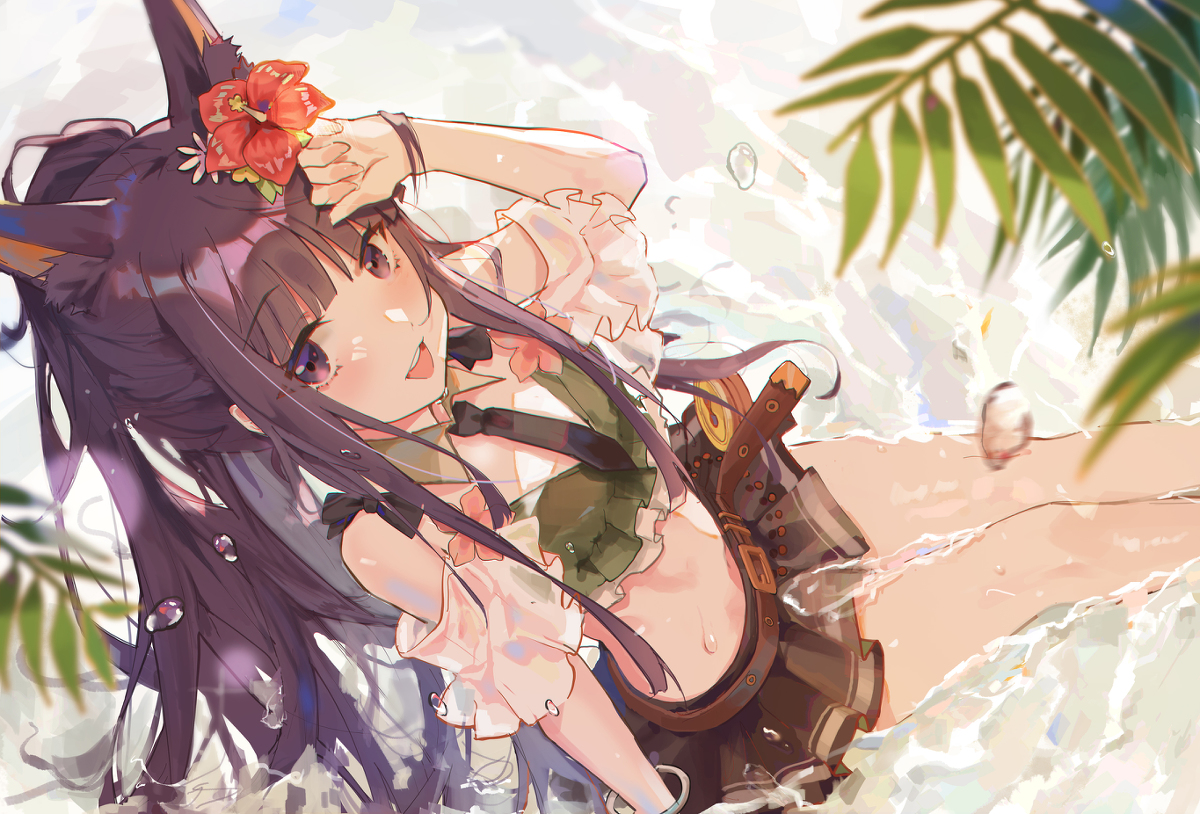 This is a pixiv picture whose title is カスミ（水着）.