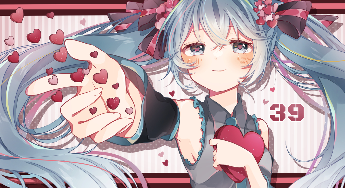 This is a pixiv picture whose title is ミクの日2021.