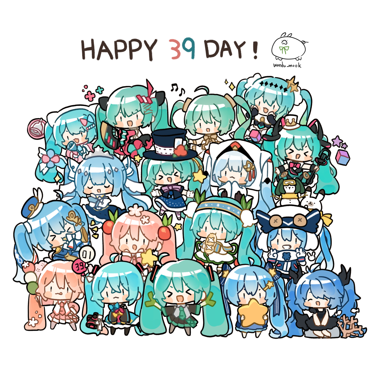 This is a pixiv picture whose title is HAPPY 39 DAY~.