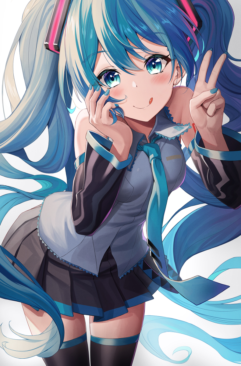 This is a pixiv picture whose title is ミクの日.