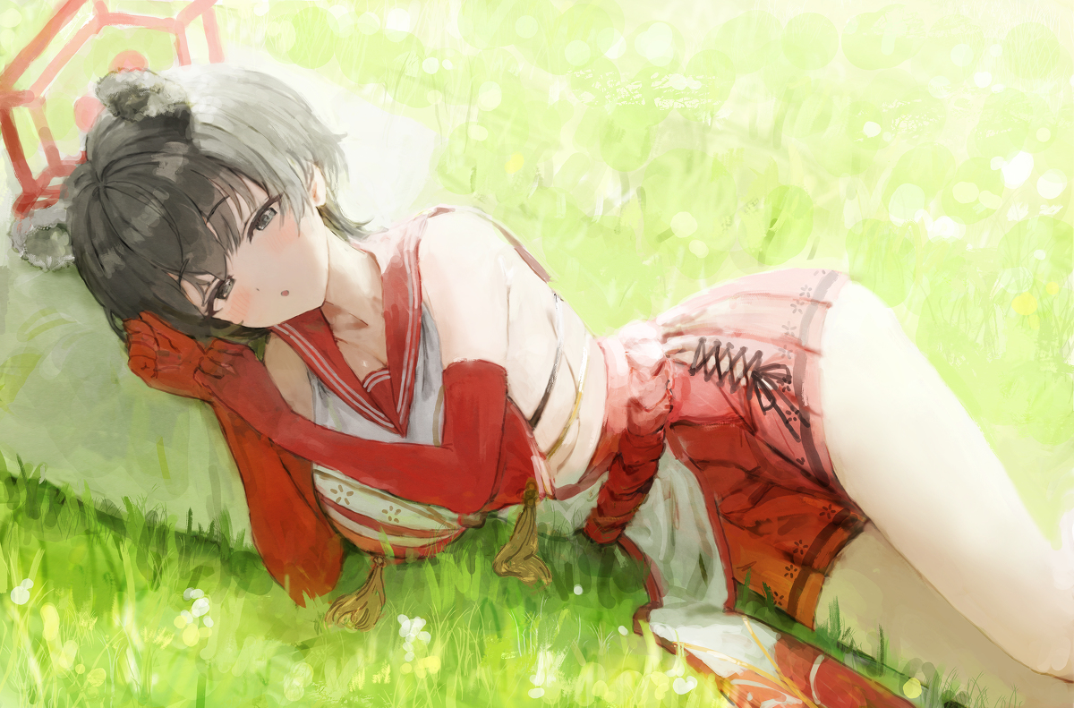 This is a pixiv picture whose title is ツバキ.