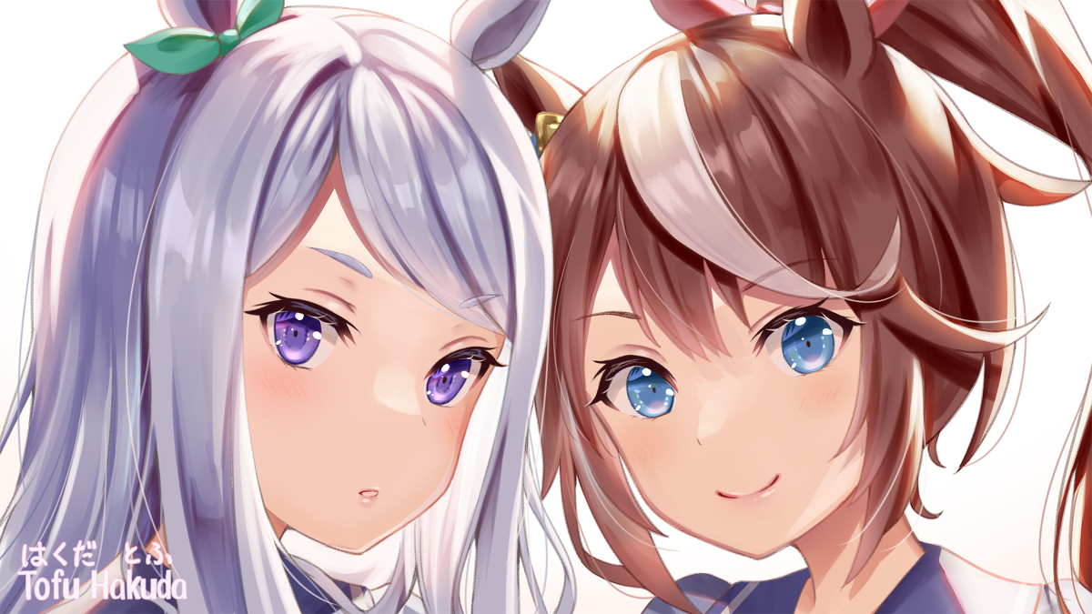 This is a pixiv picture whose title is メジロマックイーンちゃん＆トウカイテイオーちゃん.