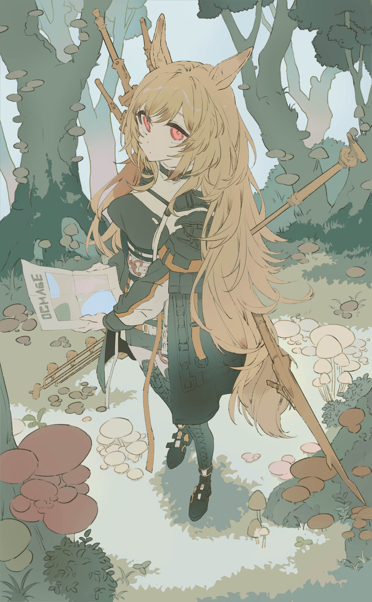 This is a pixiv picture whose title is ケオベの茸狩迷界.