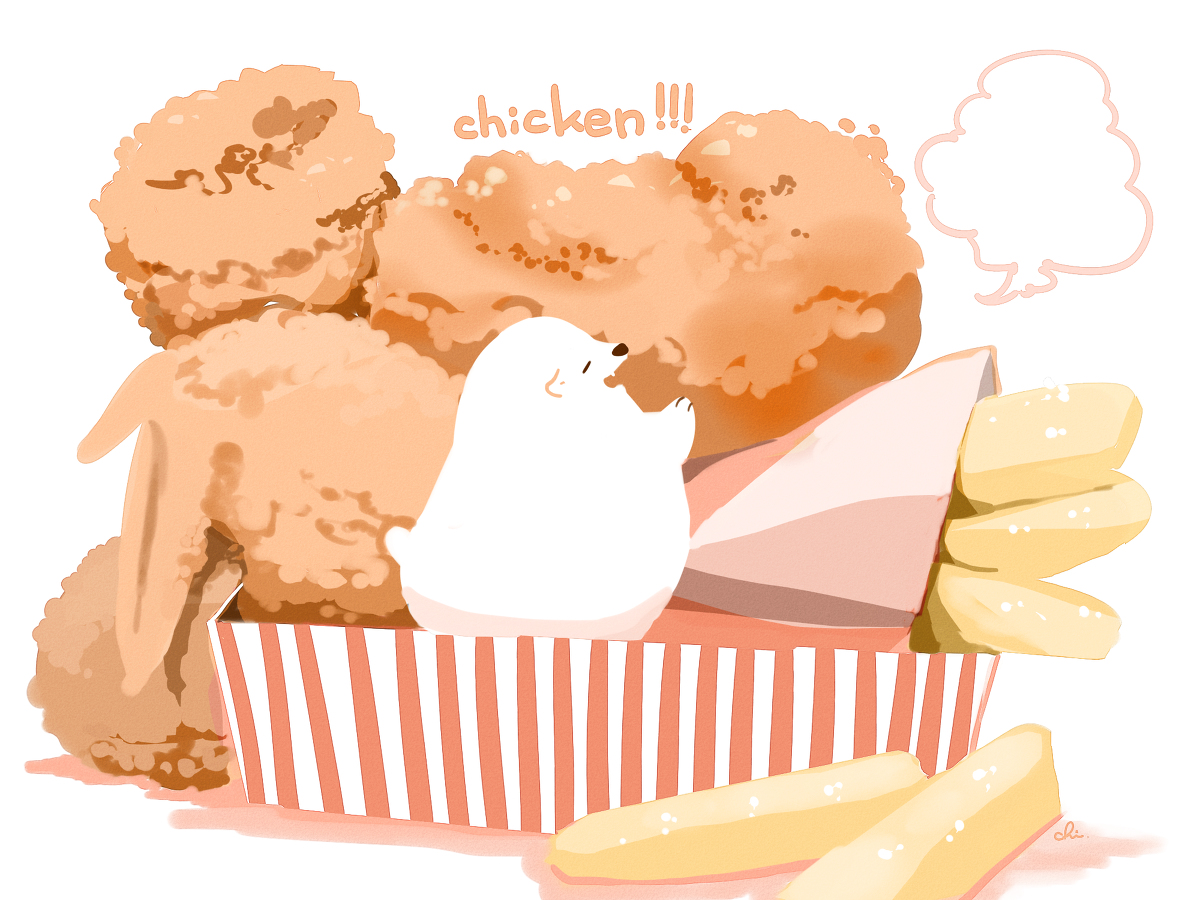 This is a pixiv picture whose title is チキン.