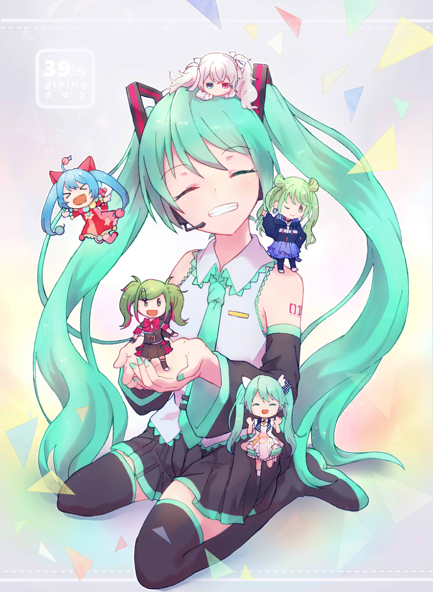 This is a pixiv picture whose title is 39's giving day 💚.