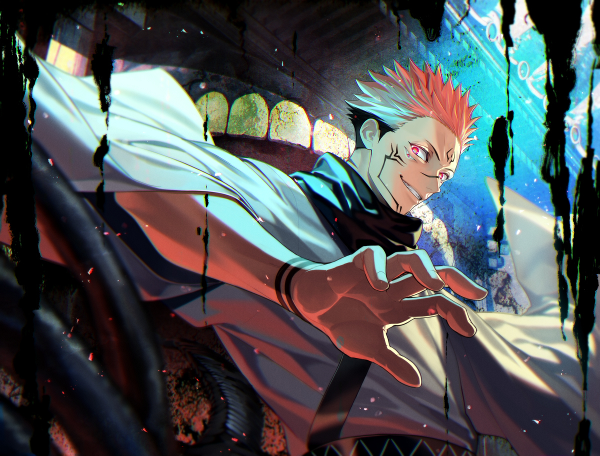 This is a pixiv picture whose title is 宿儺.