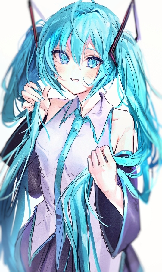 This is a pixiv picture whose title is 初音ミク.