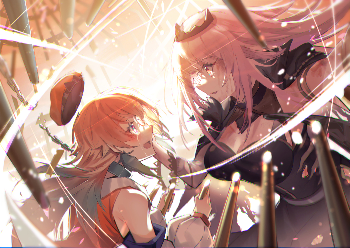 This is a pixiv picture whose title is 「仕方ないから助けに来たわ、クソ鳥」.