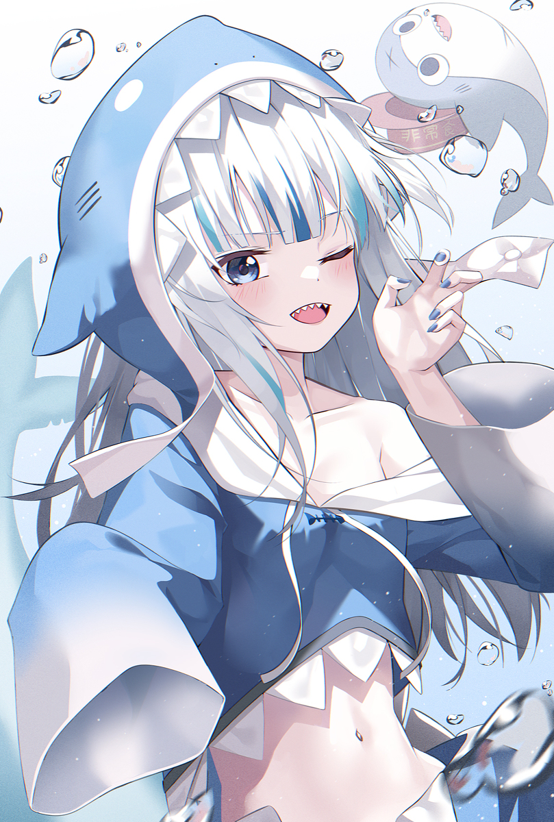 This is a pixiv picture whose title is gawrt💙.