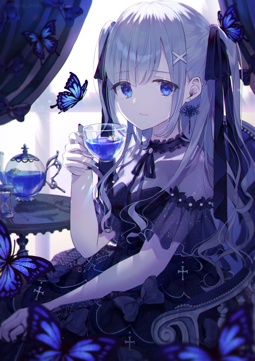 This is a pixiv picture whose title is 胡蝶の夢.