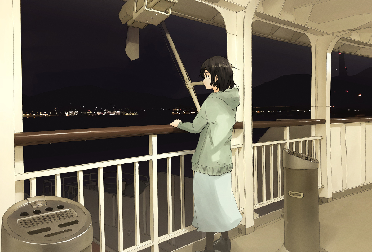 This is a pixiv picture whose title is ひとり旅.