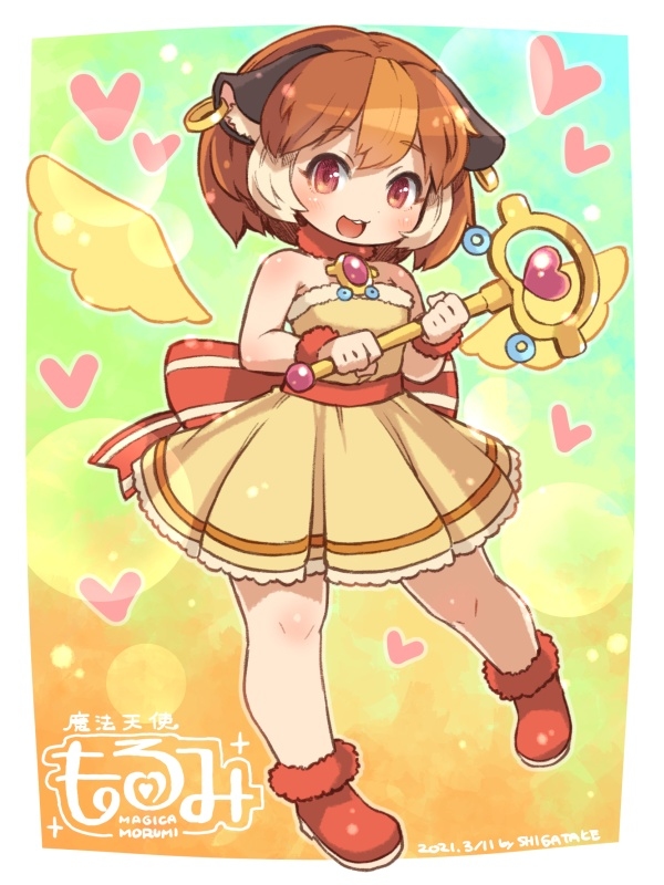 This is a pixiv picture whose title is 魔法天使もるみ.