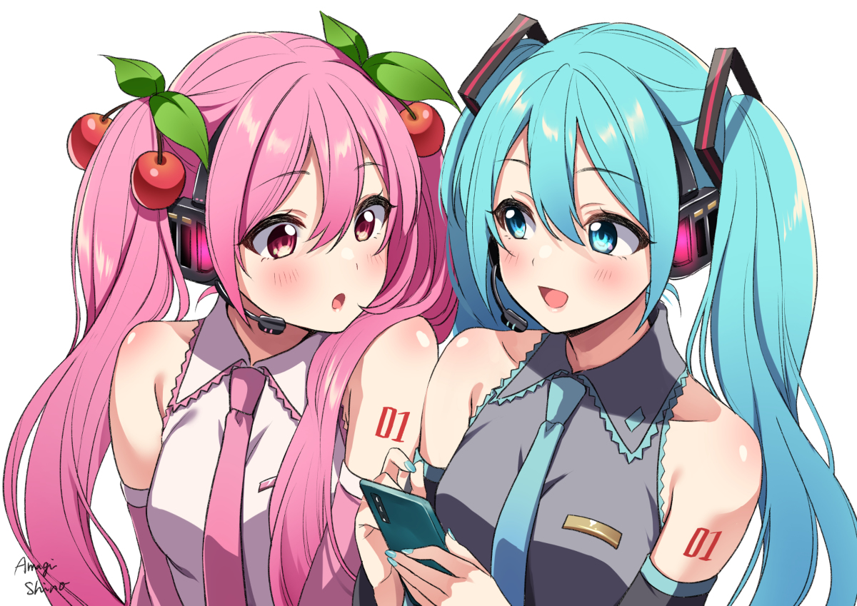 This is a pixiv picture whose title is ミクの日2021.