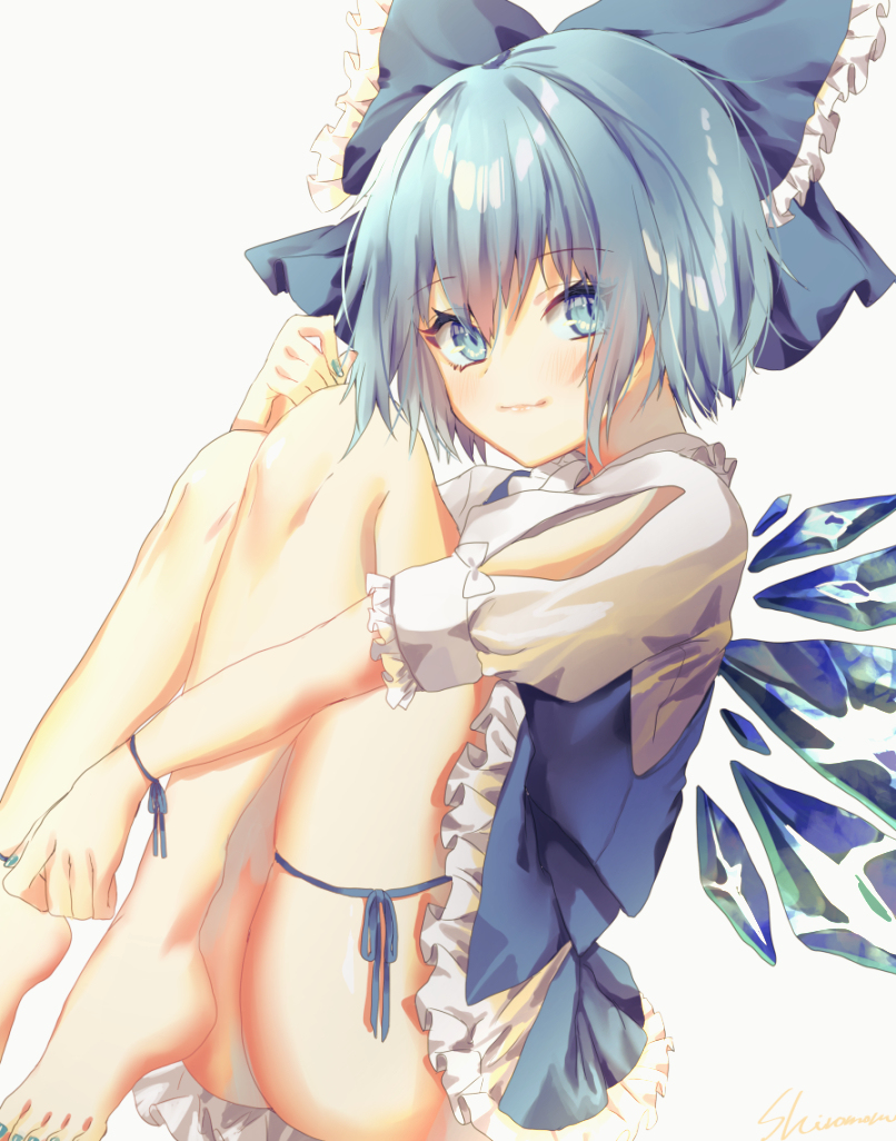 This is a pixiv picture whose title is 💙❄.