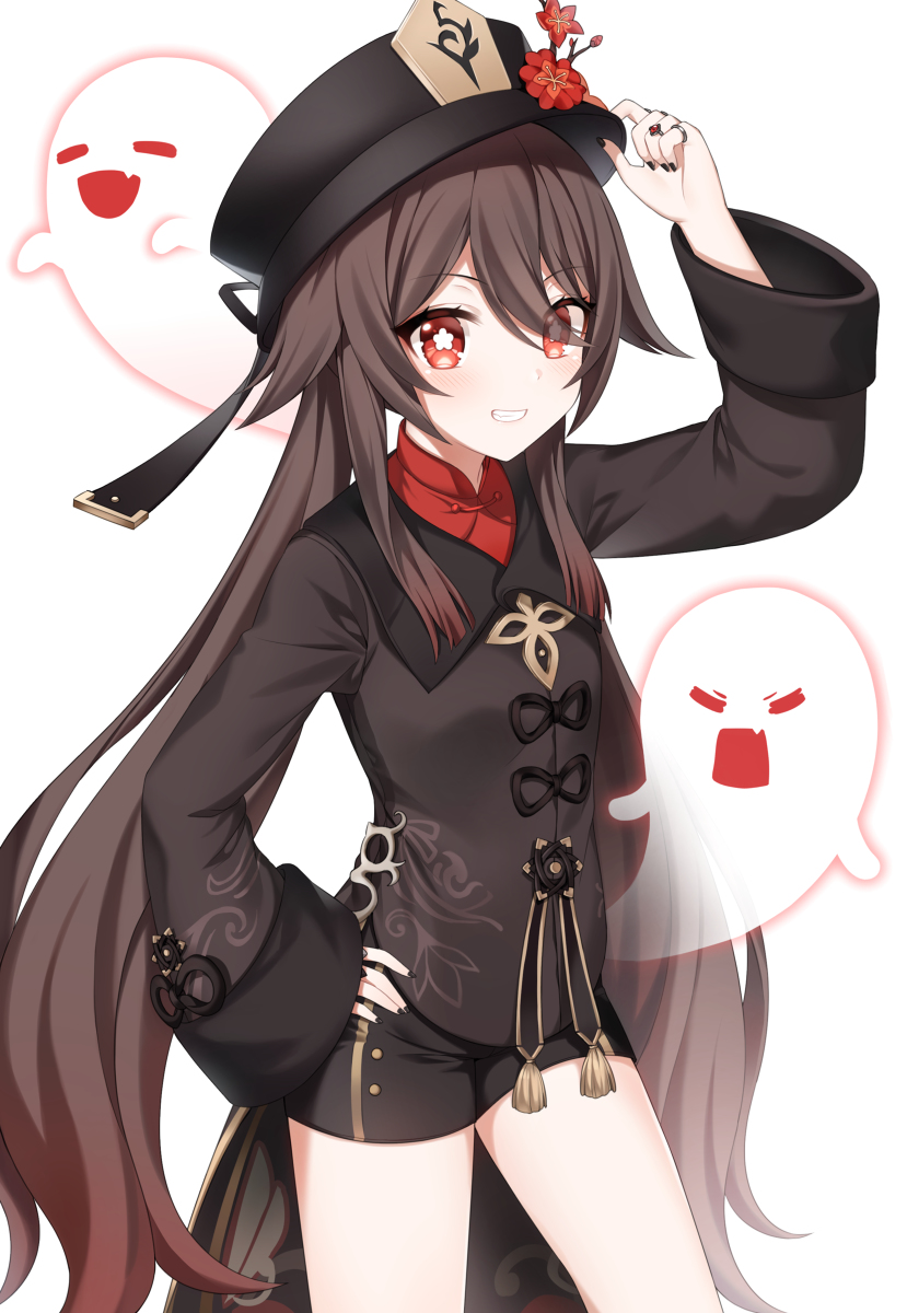 This is a pixiv picture whose title is hu tao.