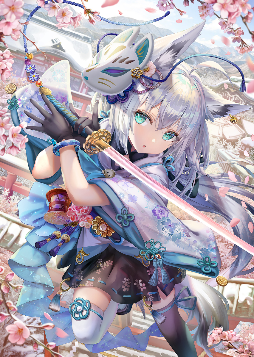 This is a pixiv picture whose title is 春を呼ぶ舞い.