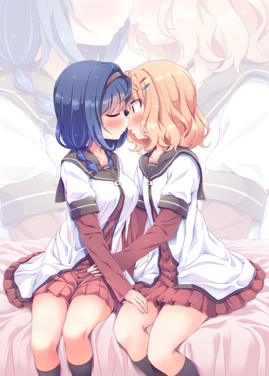 This is a pixiv picture whose title is （私の初めてって本当に向日葵なんだ…）.