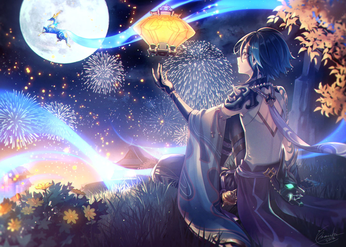 This is a pixiv picture whose title is 思いを乗せて.