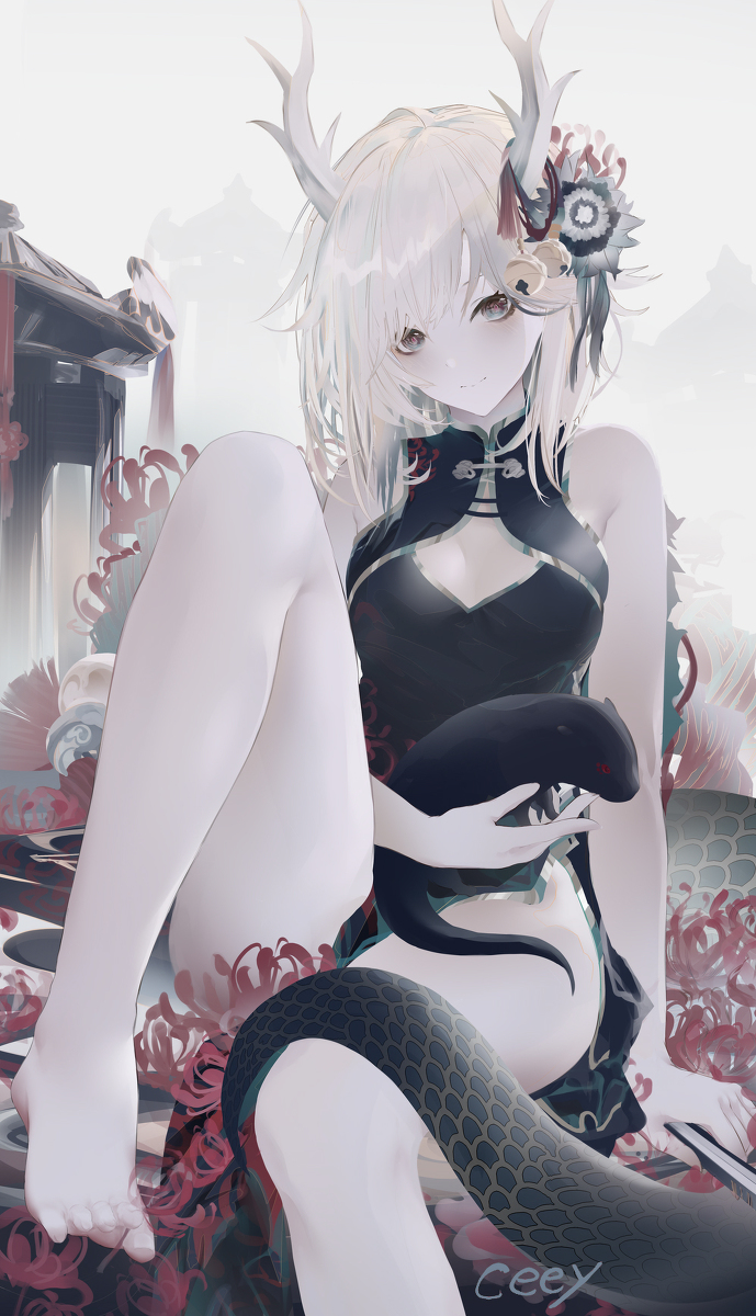 This is a pixiv picture whose title is 1+1=2.