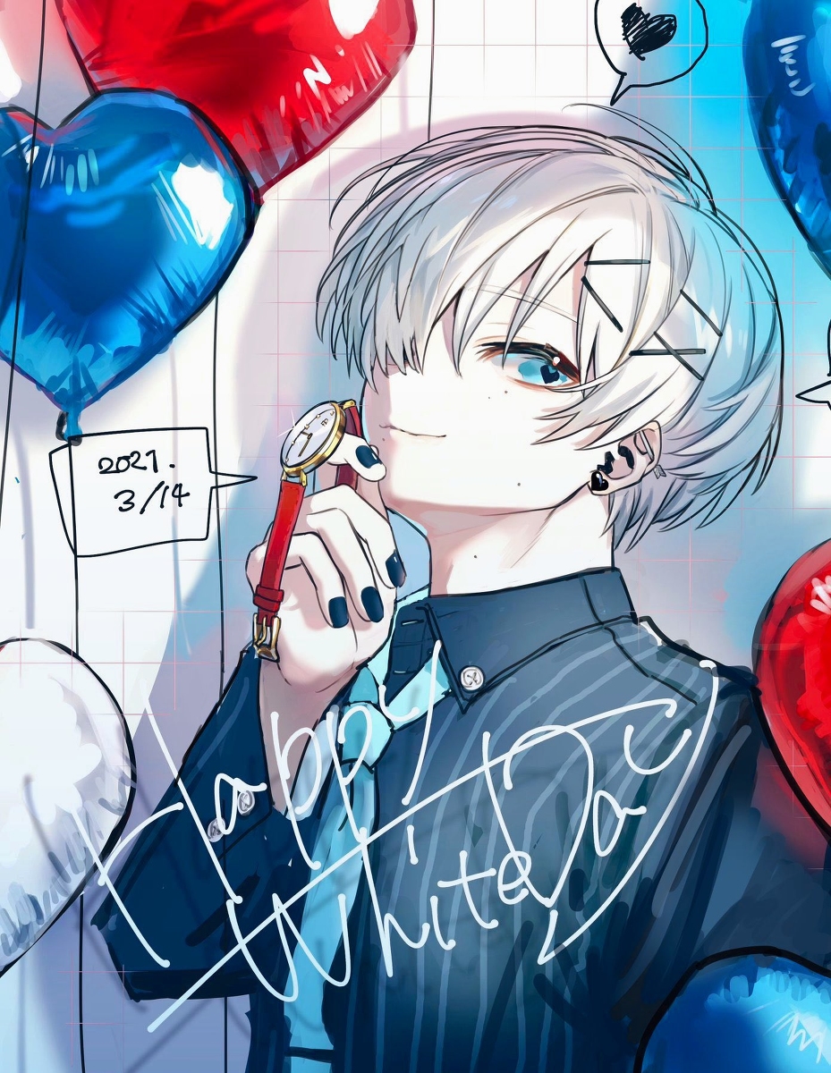 This is a pixiv picture whose title is Happy White Day.