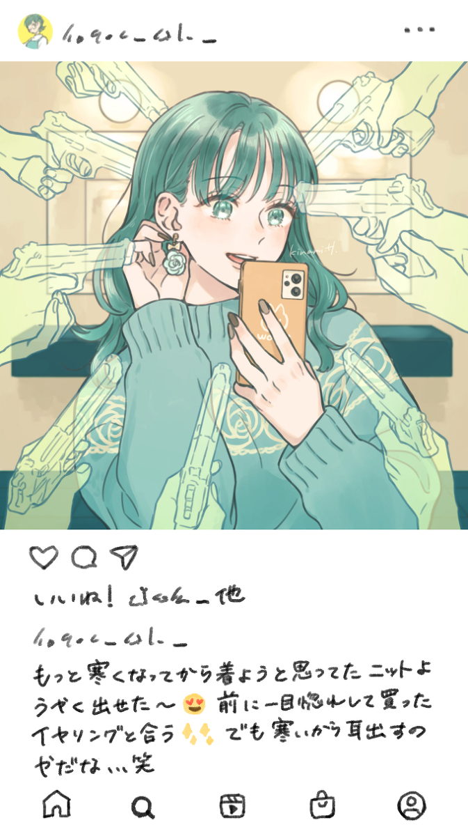 This is a pixiv picture whose title is インフルエンサー.