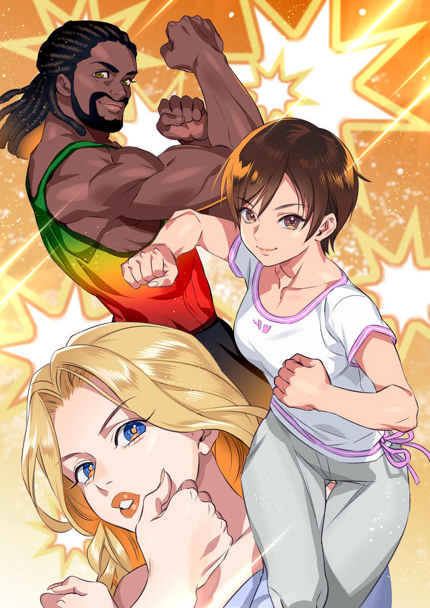 This is a pixiv picture whose title is FitBoxing2.