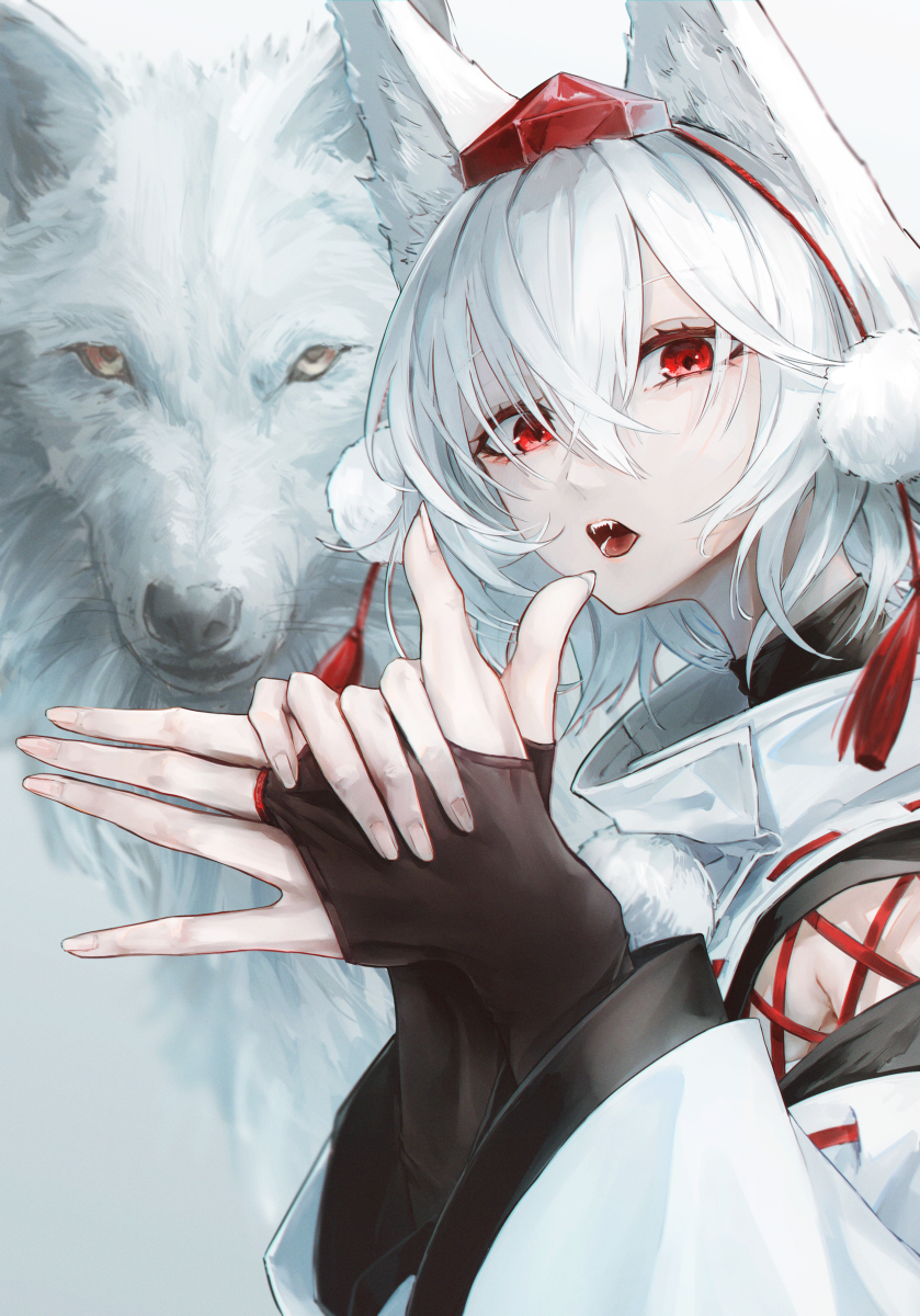 This is a pixiv picture whose title is 犬走椛.