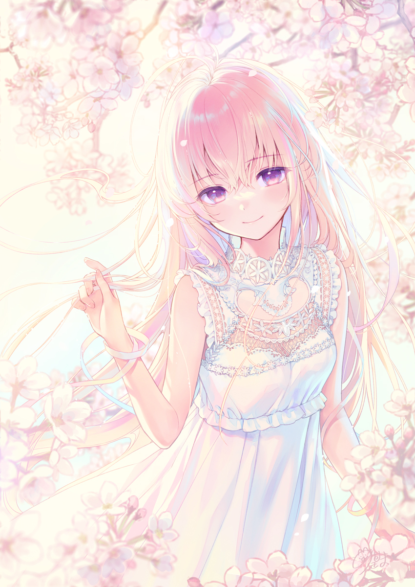 This is a pixiv picture whose title is 🌸.