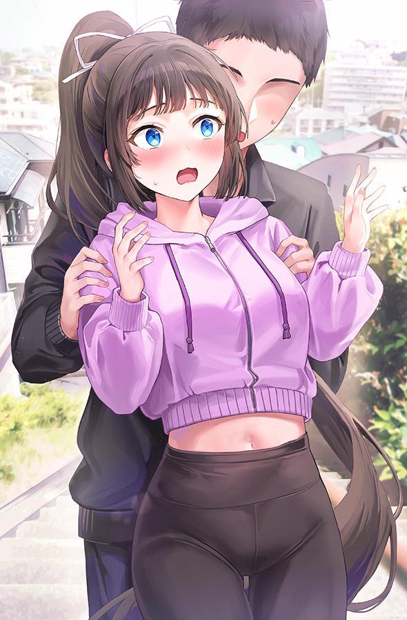 This is a pixiv picture whose title is 「あぶね～部長！大丈夫っすか？！」.