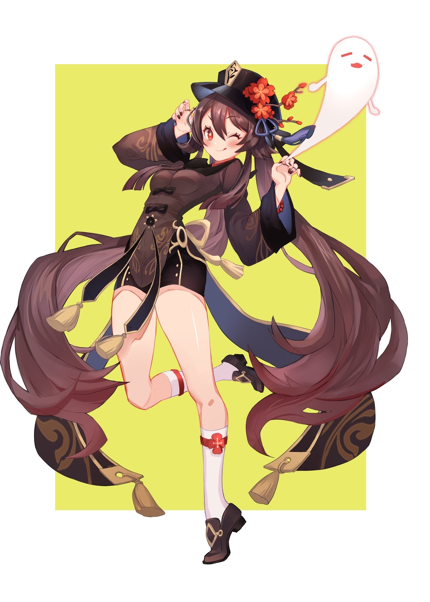 This is a pixiv picture whose title is 胡桃フータオちゃん.