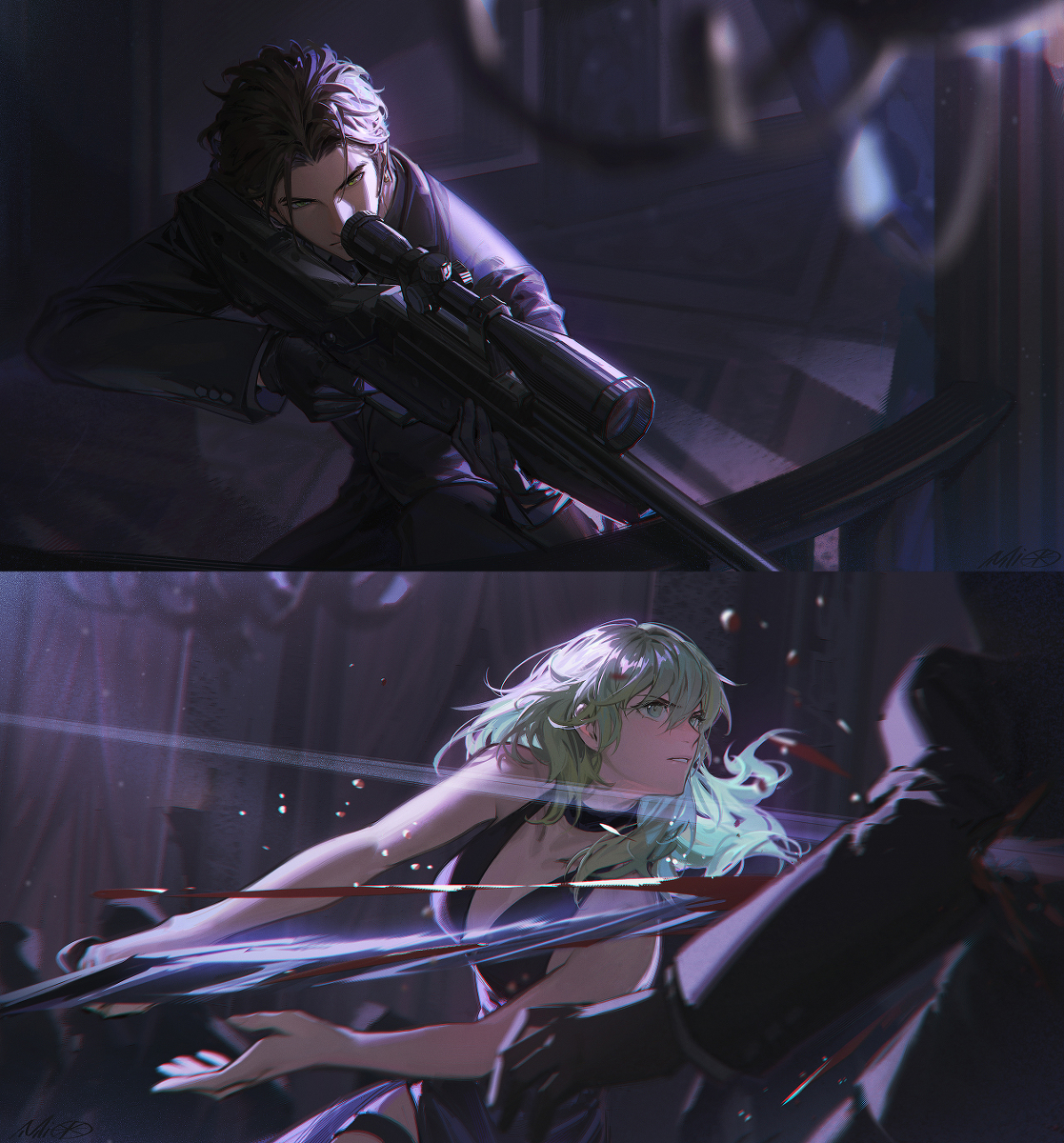 This is a pixiv picture whose title is エージェントクロレス.