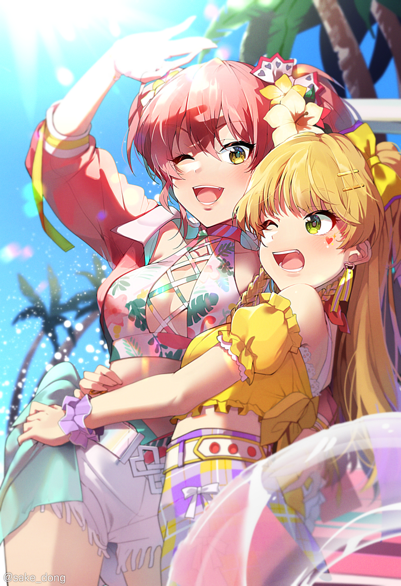This is a pixiv picture whose title is ファミリアツイン.