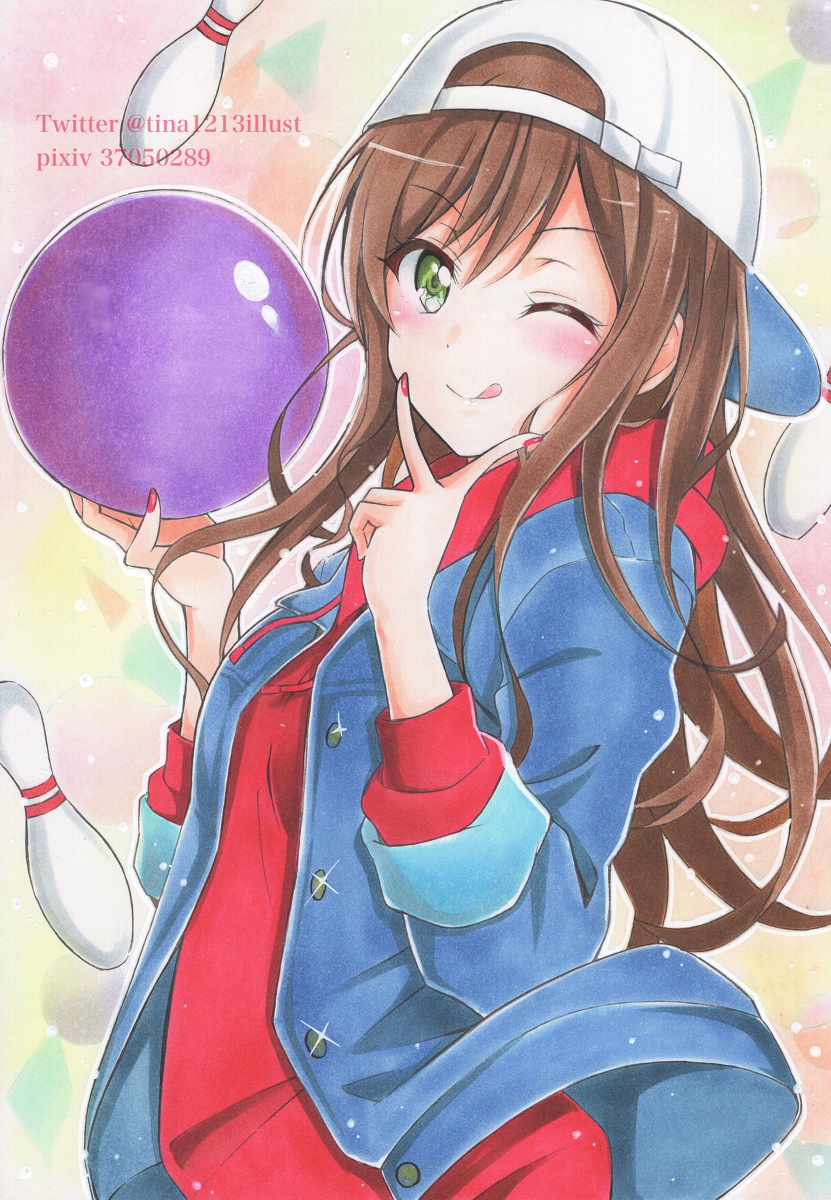 This is a pixiv picture whose title is バンドリ 今井リサ デート服 新規アナログイラスト.