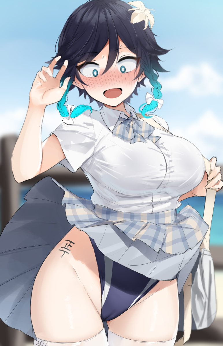 This is a pixiv picture whose title is ウェンティ(原神) TS (2).