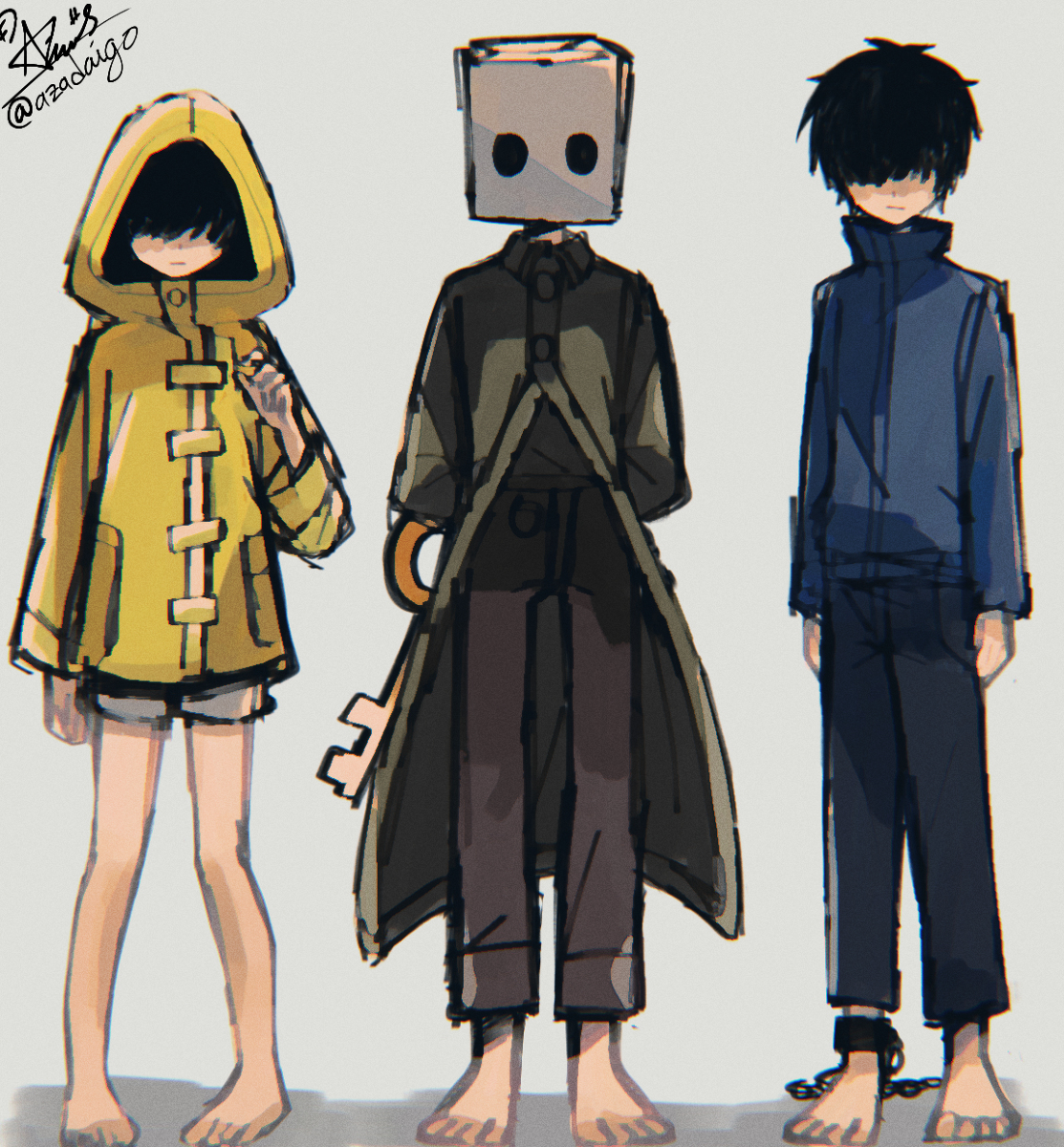 This is a pixiv picture whose title is Little Nightmares.