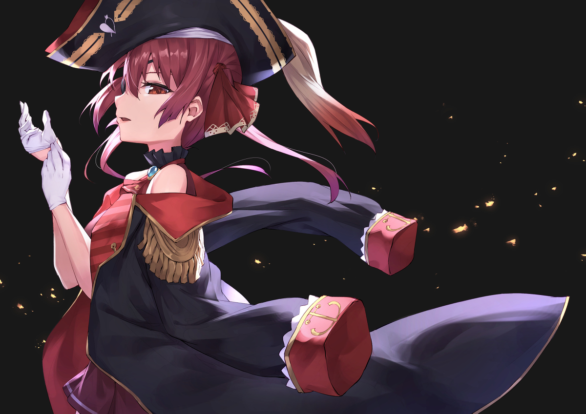 This is a pixiv picture whose title is 宝鐘海賊団船長.