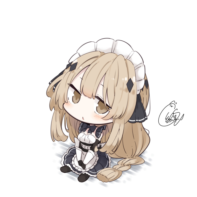 This is a pixiv picture whose title is メイド塗装.