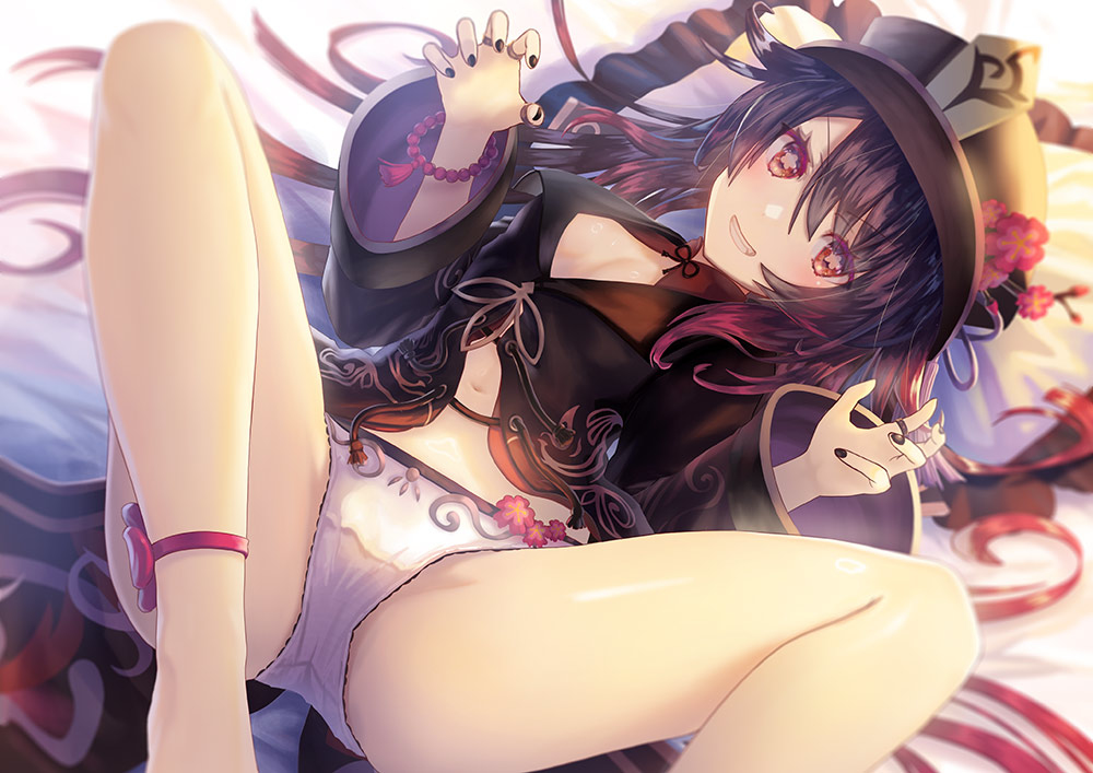 This is a pixiv picture whose title is 【原神】胡桃.