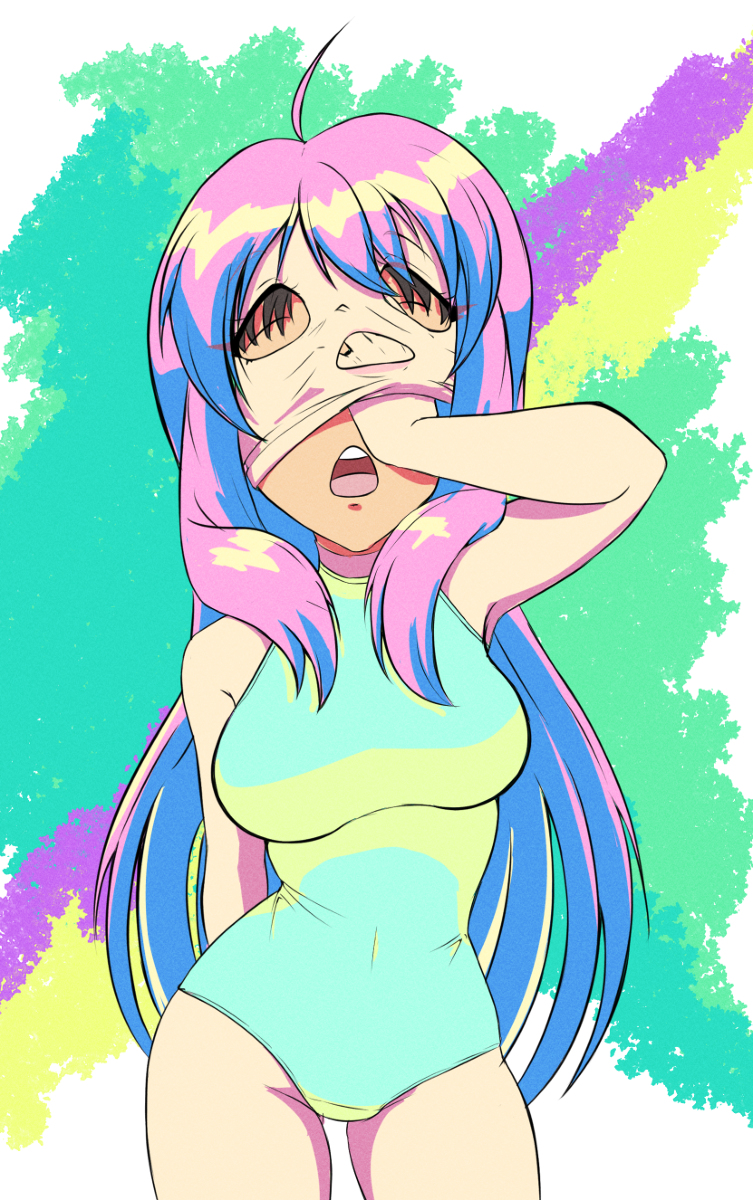 This is a pixiv picture whose title is 90s Bodysuit.