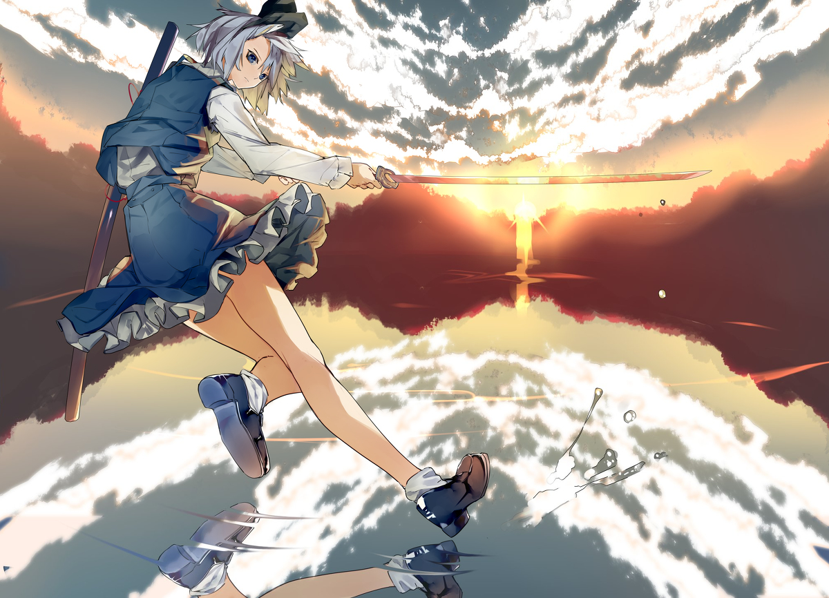 This is a pixiv picture whose title is 日輪刀.