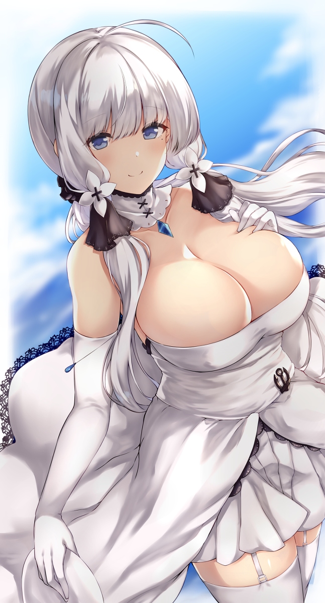 This is a pixiv picture whose title is 【アズレン】では参りましょうか【イラストリアス】.