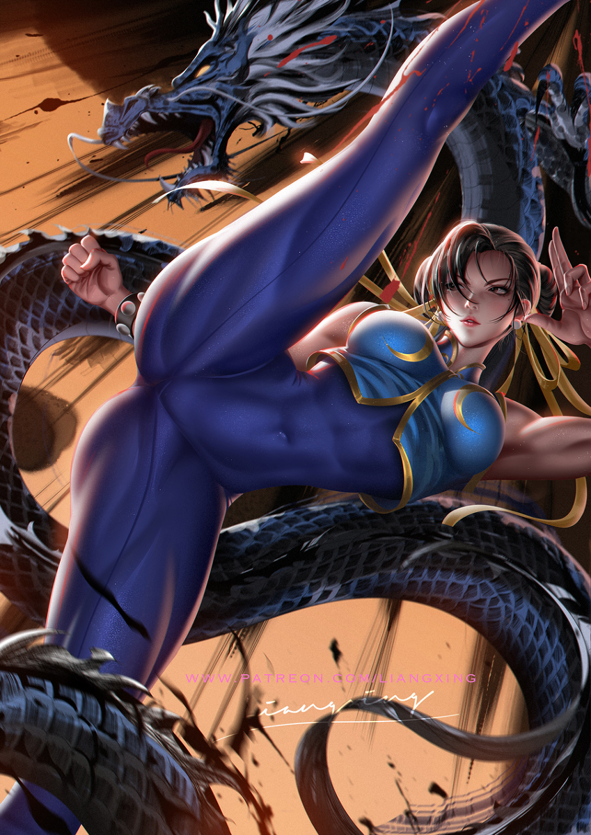 This is a pixiv picture whose title is Chunli.