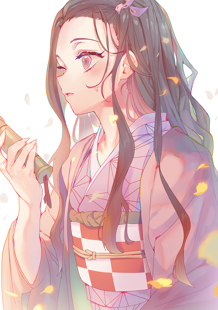 This is a pixiv picture whose title is Nezuko Kamado.