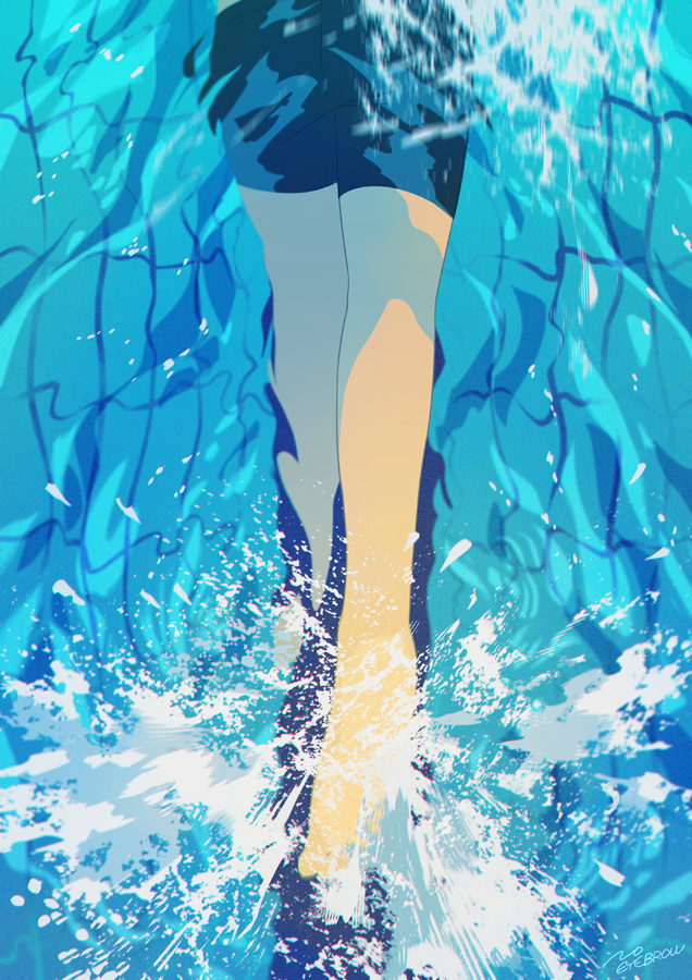 This is a pixiv picture whose title is 今日は負けない.