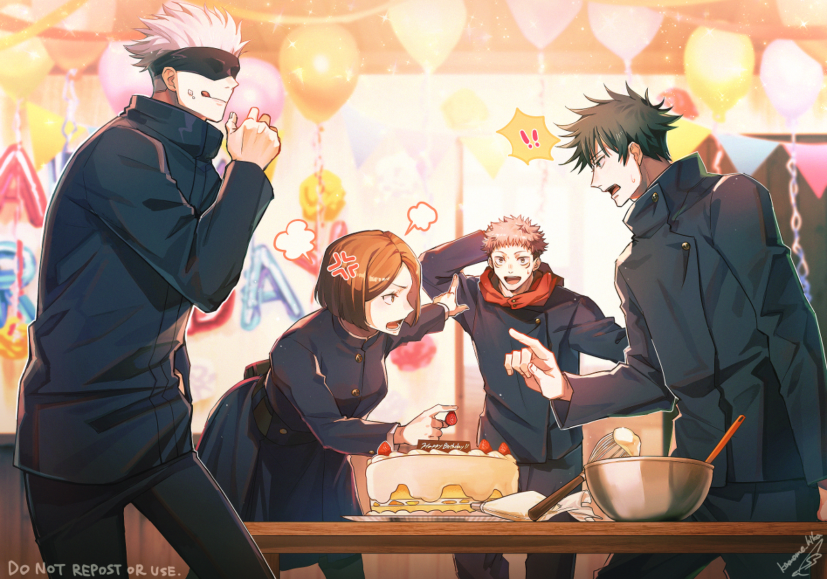 This is a pixiv picture whose title is ハピバ.